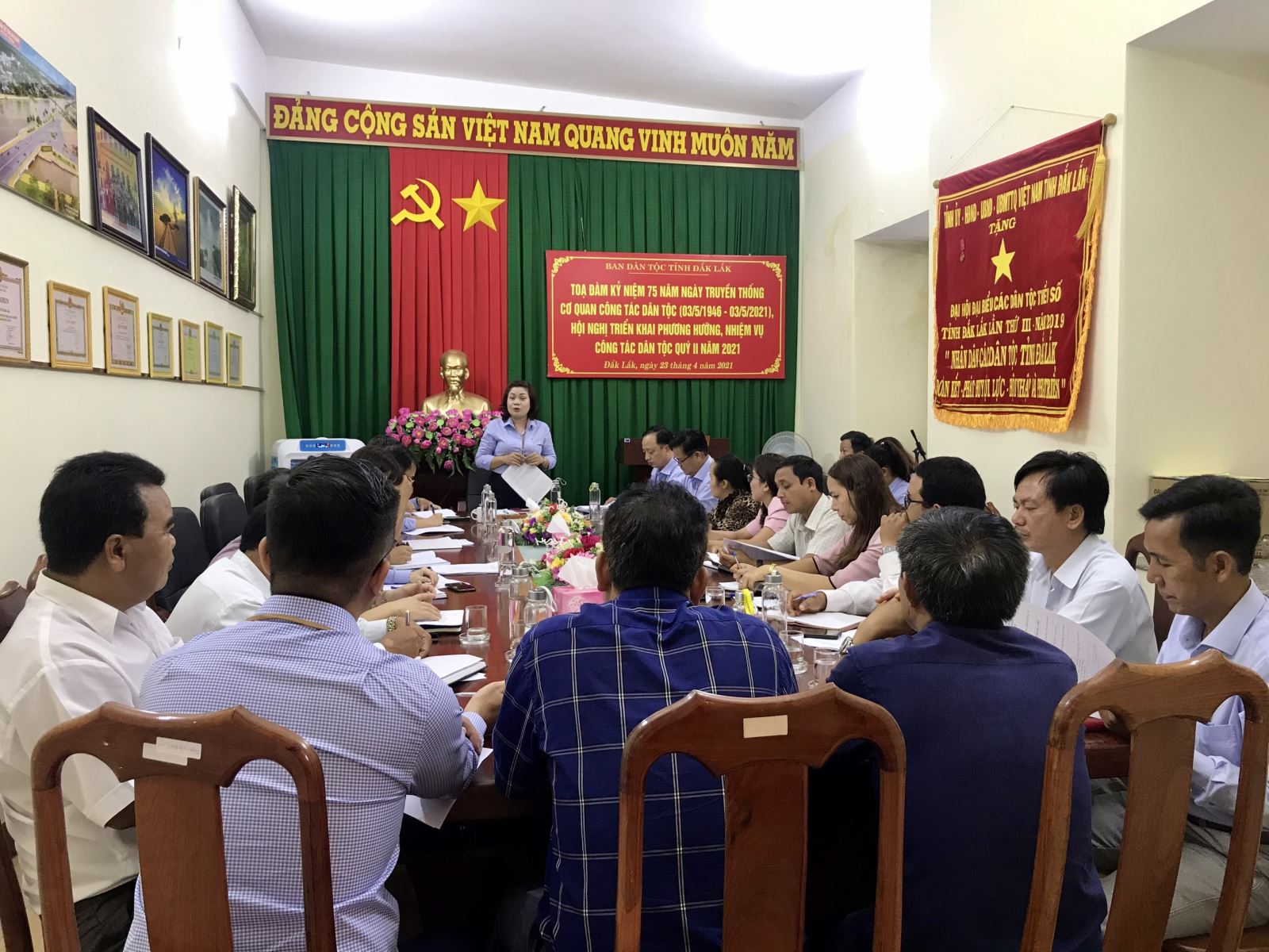 Tọa đàm 75 năm ngày truyền thống cơ quan công tác dân tộc và Giao ban công tác quý I, triển khai nhiệm vụ quý II/2021