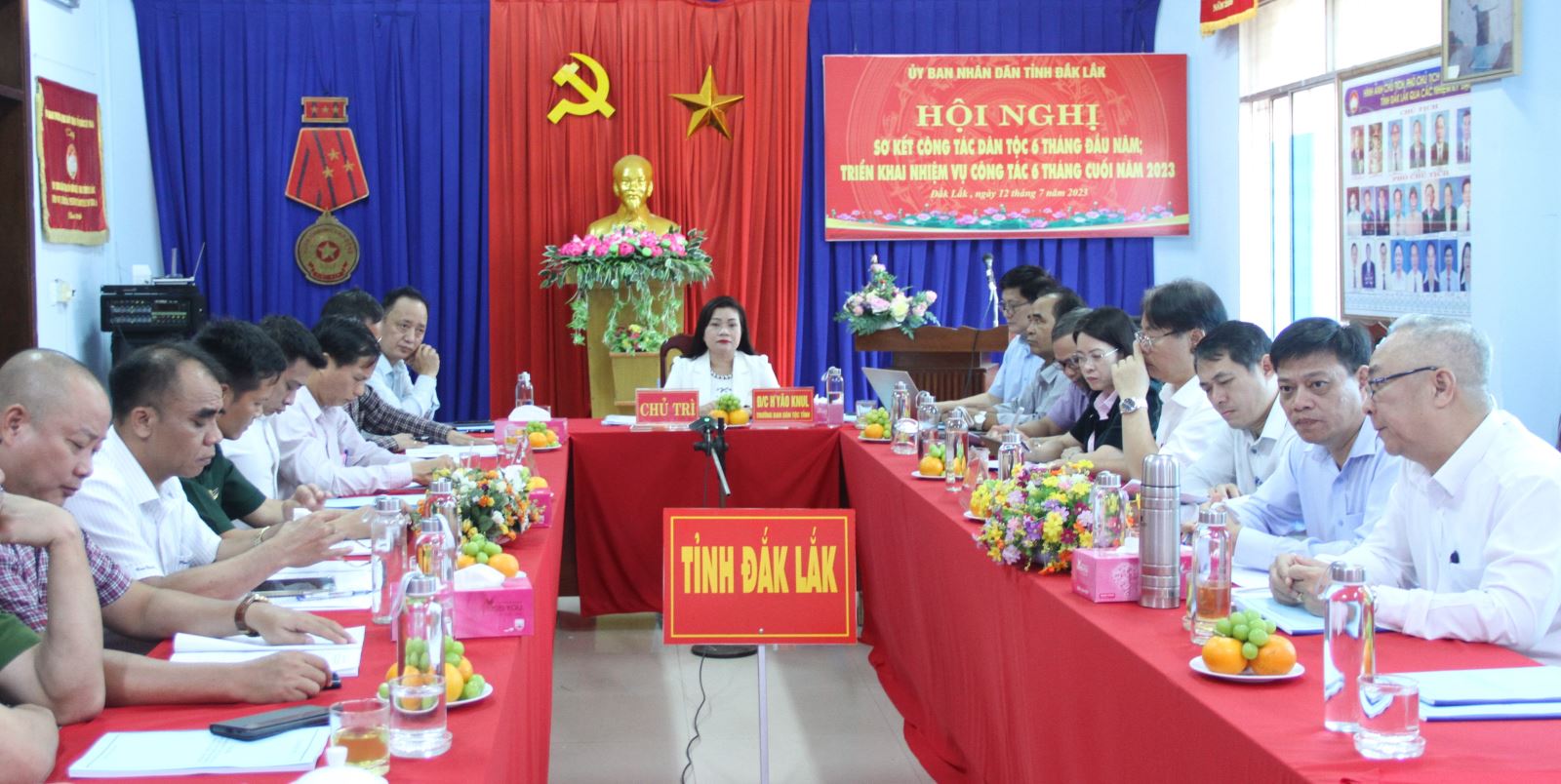 Hội nghị trực tuyến sơ kết công tác dân tộc 6 tháng đầu năm, triển khai nhiệm vụ 6 tháng cuối năm 2023.