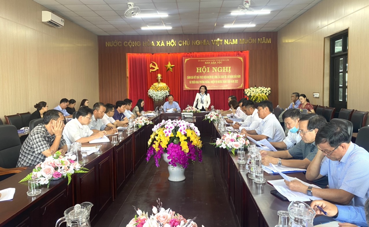  Giao ban đánh giá kết quả thực hiện nhiệm vụ công tác dân tộc 10 tháng đầu năm, triển khai nhiệm vụ những tháng cuối năm 2022