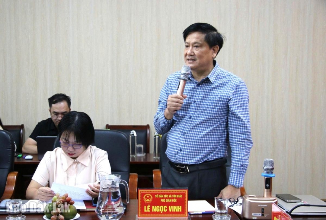 Đoàn ĐBQH tỉnh khảo sát việc triển khai thực hiện chương trình mục tiêu quốc gia tại Sở Dân tộc và Tôn giáo