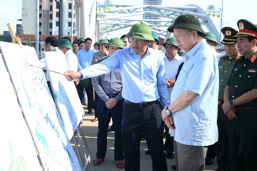 Tổng Bí thư Tô Lâm kiểm tra công tác khắc phục hậu quả bão, lụt tại tỉnh Thái Nguyên